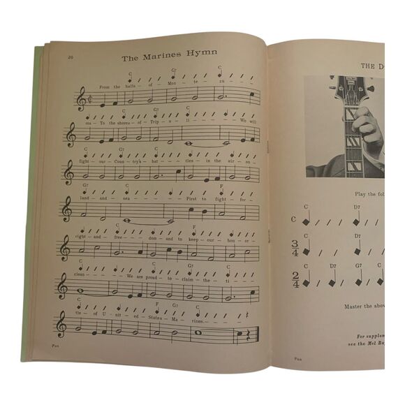 Vintage 1958 Mel Bay Fun With The Guitar Songbook Sheet Music Folk Songs - Picture 8 of 9